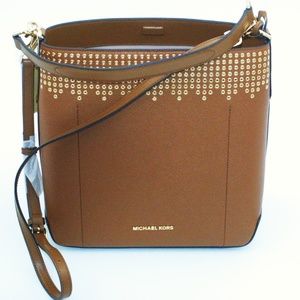 Michael Kors Large Leather Hayes Shoulder Handbag